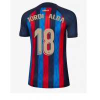 Fotbalové Dres Barcelona Jordi Alba #18 Dámské Domácí 2022-23 Krátký Rukáv